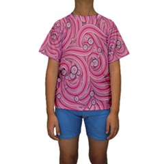 Pattern Doodle Design Drawing Kids  Short Sleeve Swimwear by Celenk