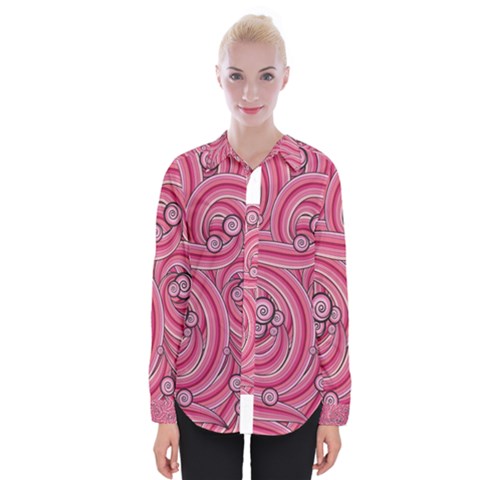 Pattern Doodle Design Drawing Womens Long Sleeve Shirt by Celenk