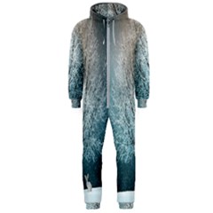 Winter Wintry Snow Snow Landscape Hooded Jumpsuit (men) 