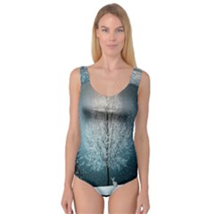 Winter Wintry Snow Snow Landscape Princess Tank Leotard  by Celenk