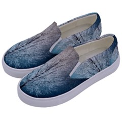 Winter Wintry Snow Snow Landscape Kids  Canvas Slip Ons by Celenk