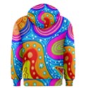 Abstract Pattern Painting Shapes Men s Pullover Hoodie View2