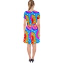 Abstract Pattern Painting Shapes Adorable in Chiffon Dress View2