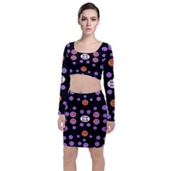 Planet Say Ten Long Sleeve Crop Top & Bodycon Skirt Set by MRTACPANS