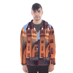 Blue Hour Colliery House Hooded Wind Breaker (men) by Celenk