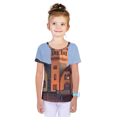 Blue Hour Colliery House Kids  One Piece Tee by Celenk