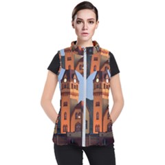 Blue Hour Colliery House Women s Puffer Vest by Celenk