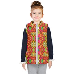 Abstract Background Pattern Doodle Kid s Puffer Vest by Celenk