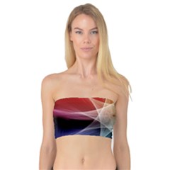 Abstract Star Pattern Structure Bandeau Top by Celenk