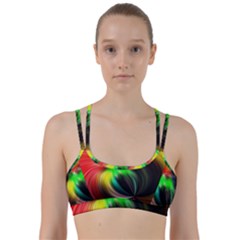 Circle Lines Wave Star Abstract Line Them Up Sports Bra by Celenk