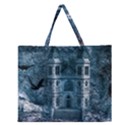 Church Stone Rock Building Zipper Large Tote Bag View1