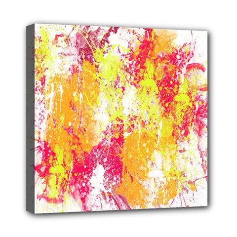 Painting Spray Brush Paint Mini Canvas 8  x 8 