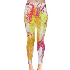 Painting Spray Brush Paint Leggings 