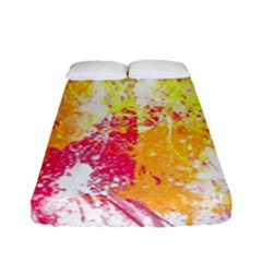 Painting Spray Brush Paint Fitted Sheet (Full/ Double Size)