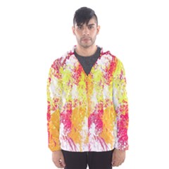 Painting Spray Brush Paint Hooded Wind Breaker (men) by Celenk