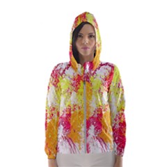 Painting Spray Brush Paint Hooded Wind Breaker (Women)