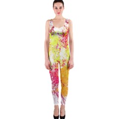 Painting Spray Brush Paint OnePiece Catsuit