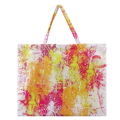 Painting Spray Brush Paint Zipper Large Tote Bag by Celenk