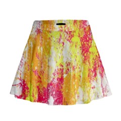 Painting Spray Brush Paint Mini Flare Skirt