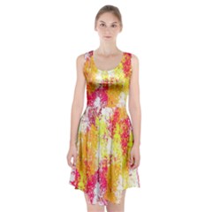 Painting Spray Brush Paint Racerback Midi Dress