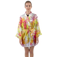 Painting Spray Brush Paint Long Sleeve Kimono Robe by Celenk