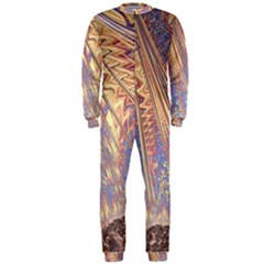 Flourish Artwork Fractal Expanding Onepiece Jumpsuit (men)  by Celenk