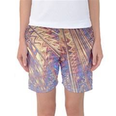 Flourish Artwork Fractal Expanding Women s Basketball Shorts by Celenk