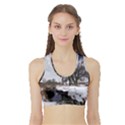 Winter Bach Wintry Snow Water Sports Bra with Border View1