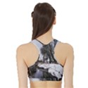 Winter Bach Wintry Snow Water Sports Bra with Border View2