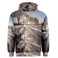 Winter Lake Cold Wintry Frozen Men s Pullover Hoodie by Celenk