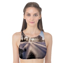 Winter Lake Cold Wintry Frozen Tank Bikini Top by Celenk