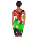 Star Abstract Pattern Background Wrap Front Bodycon Dress View2