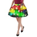 Star Abstract Pattern Background A-Line Pocket Skirt View1