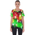 Star Abstract Pattern Background Cut Out Side Drop Tee View1