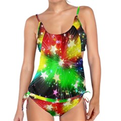 Star Abstract Pattern Background Tankini Set by Celenk