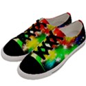 Star Abstract Pattern Background Men s Low Top Canvas Sneakers View2