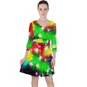 Star Abstract Pattern Background Ruffle Dress View1