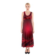 Abstract Scrawl Doodle Mess Sleeveless Maxi Dress by Celenk