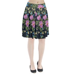 Beautiful Floral Pattern Pleated Skirt