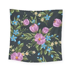 Beautiful Floral Pattern Square Tapestry (small)