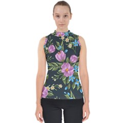 Beautiful Floral Pattern Shell Top