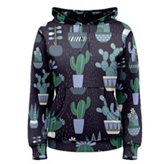 Cactus Pattern Women s Pullover Hoodie