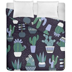 Cactus Pattern Duvet Cover Double Side (california King Size) by allthingseveryone