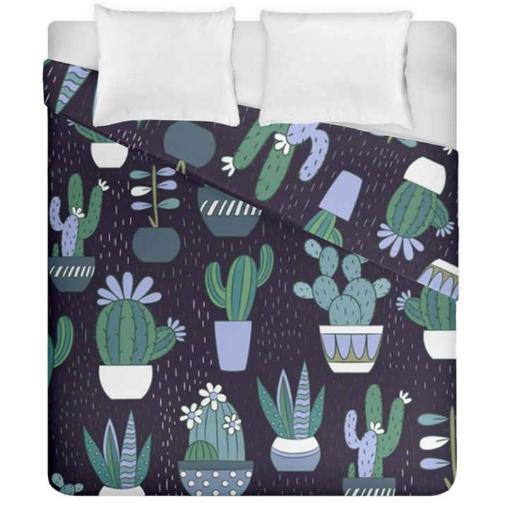 Cactus Pattern Duvet Cover Double Side (California King Size)