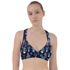 Cactus Pattern Sweetheart Sports Bra