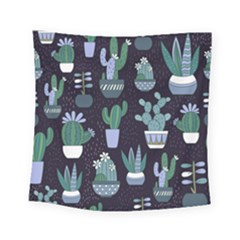 Cactus Pattern Square Tapestry (small)