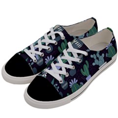 Cactus Pattern Women s Low Top Canvas Sneakers