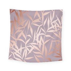 Rose Gold, Asian,leaf,pattern,bamboo Trees, Beauty, Pink,metallic,feminine,elegant,chic,modern,wedding Square Tapestry (small)