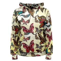 Colorful Butterflies Women s Pullover Hoodie