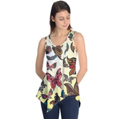 Colorful Butterflies Sleeveless Tunic by allthingseveryone